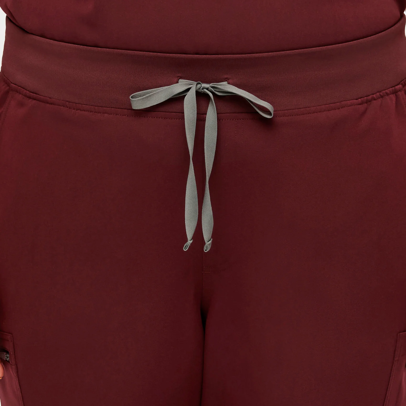 women's Burgundy High Waisted Yola™ - Skinny Scrub Pants (3XL - 6XL) - Image 3