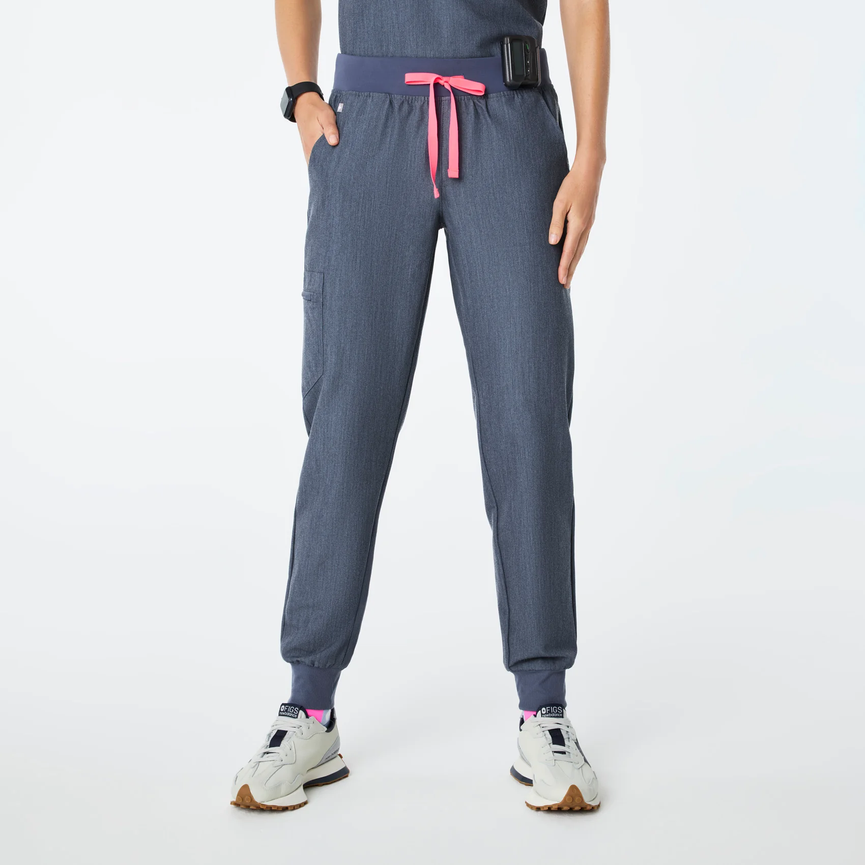 women's Heather Denim High Waisted Zamora - Jogger Scrub Pant™