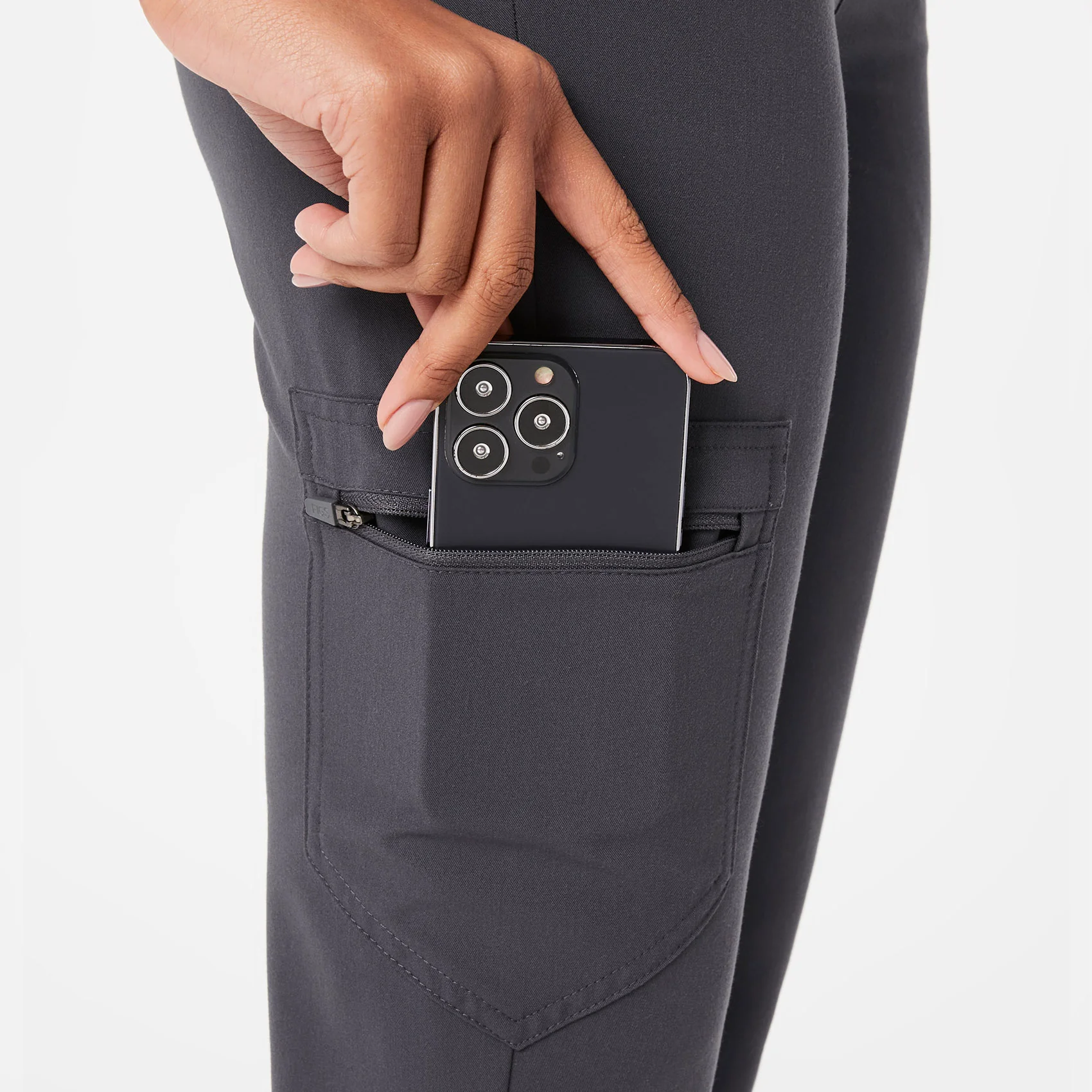 women's Charcoal High Waisted Zamora™ - Jogger Scrub Pants (3XL - 6XL) - Image 6