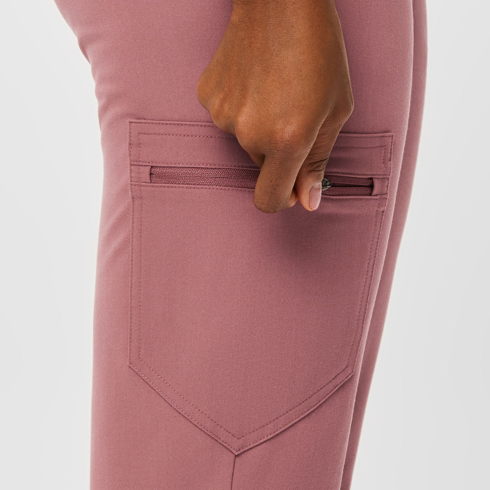 women's Mauve High Waisted Zamora™ - Jogger Scrub Pants (3XL - 6XL) - Image 6