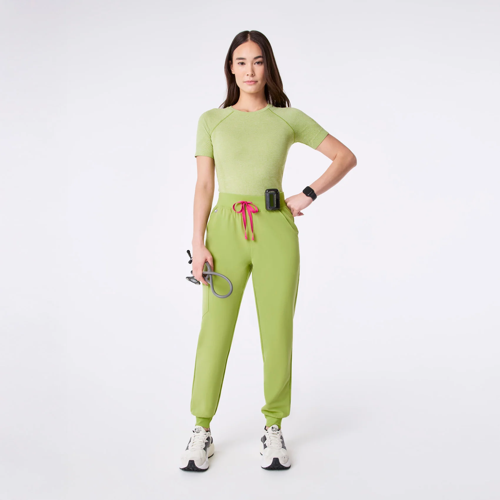 women's Matcha High Waisted Zamora - Petite Jogger Scrub Pant™ - Image 2
