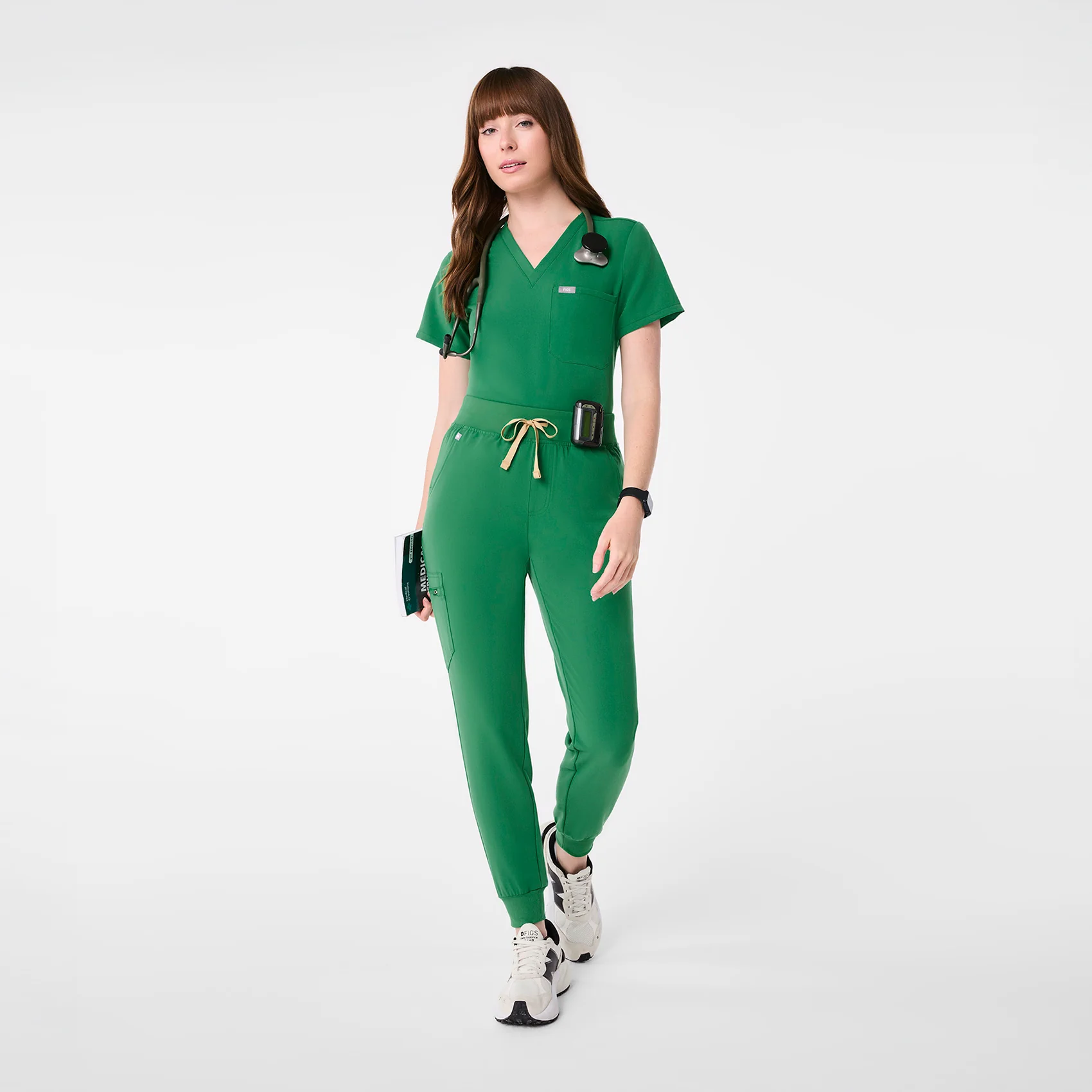 women's Indocyanine Green High Waisted Zamora - Tall Jogger Scrub Pant™ - Image 2