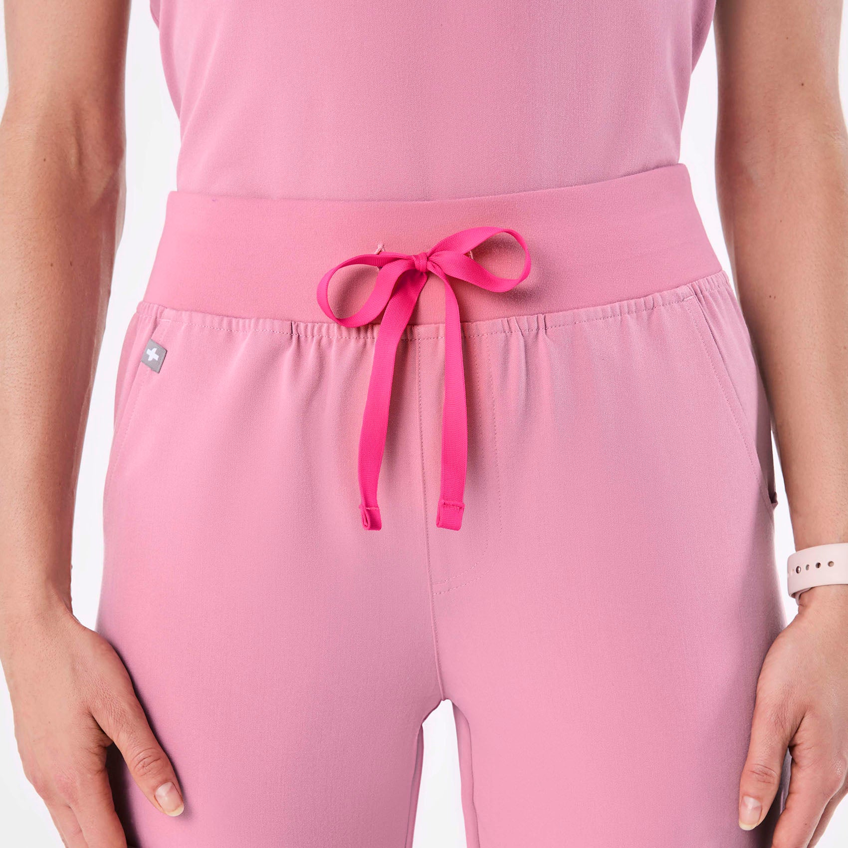 women's Chalk Pink High Waisted Zamora - Jogger Scrub Pant™ - Image 5