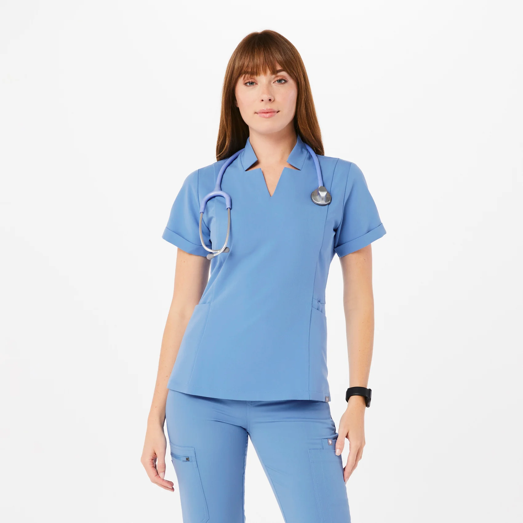 women's Ceil Blue Inala - Slim Scrub Top