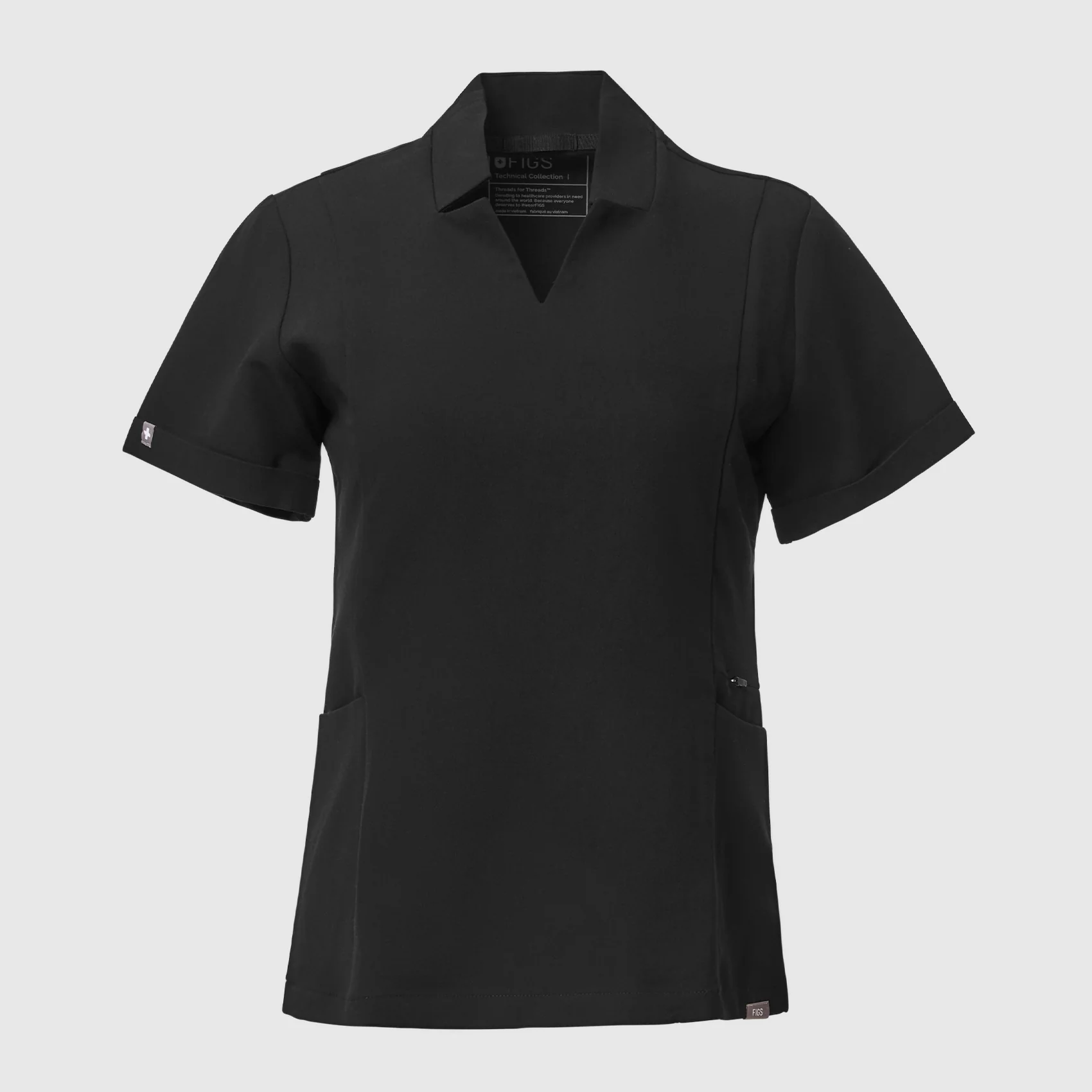 women's Navy Inala - Slim Scrub Top - Image 7