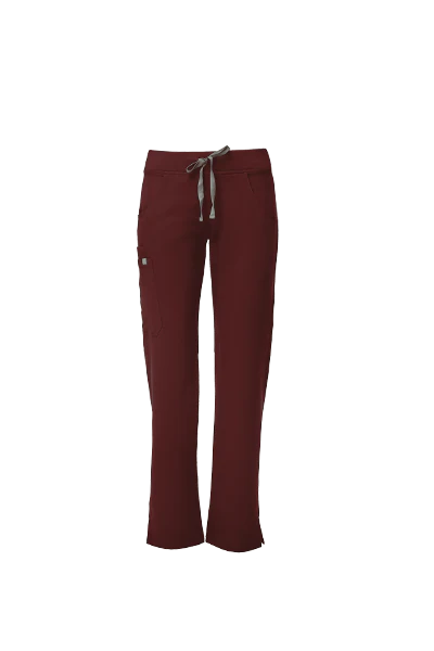 Women's Burgundy Kade™ - Petite Cargo Scrub Pants - Image 8