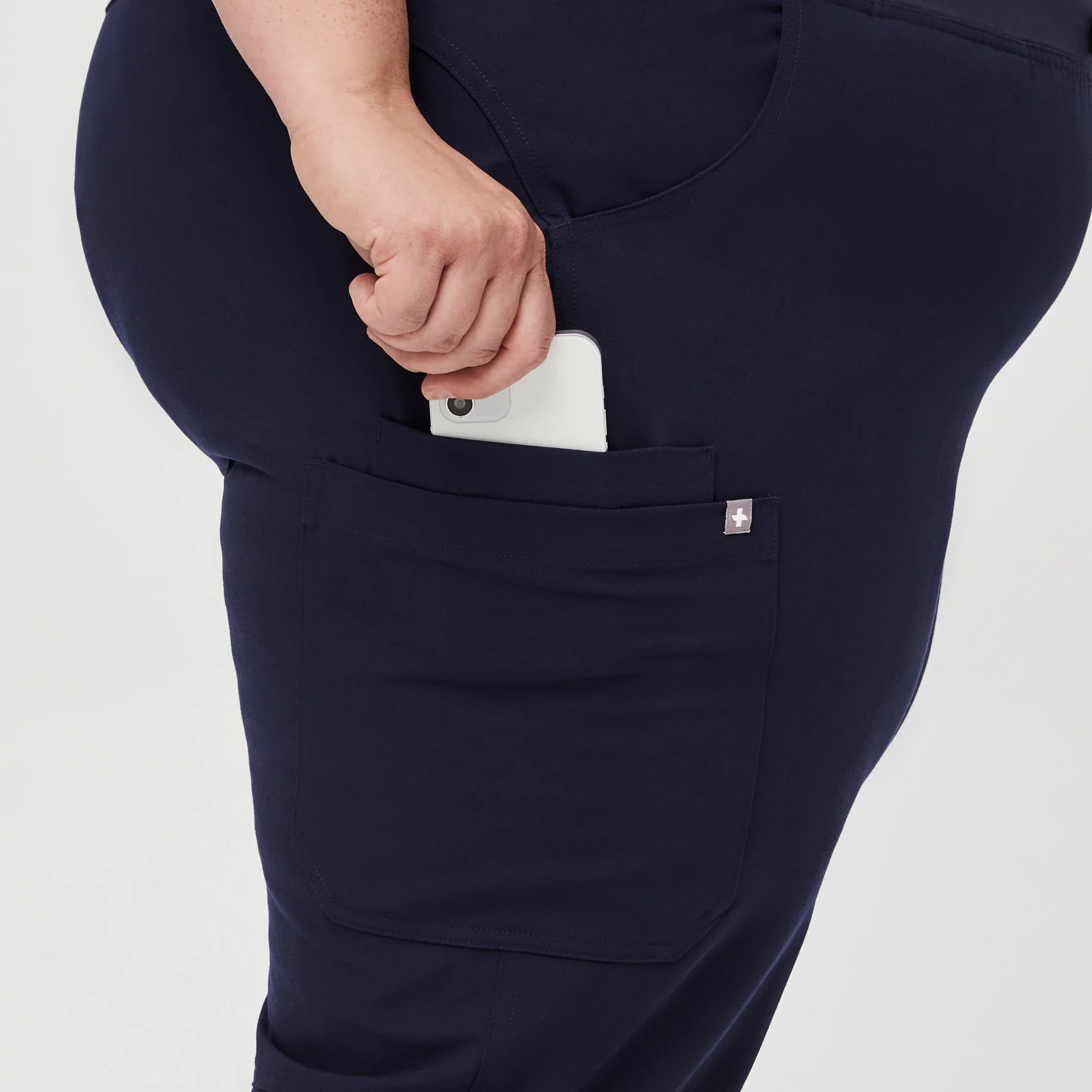 women's Navy Kade™ - Petite Cargo Scrub Pants (3XL - 6XL) - Image 6