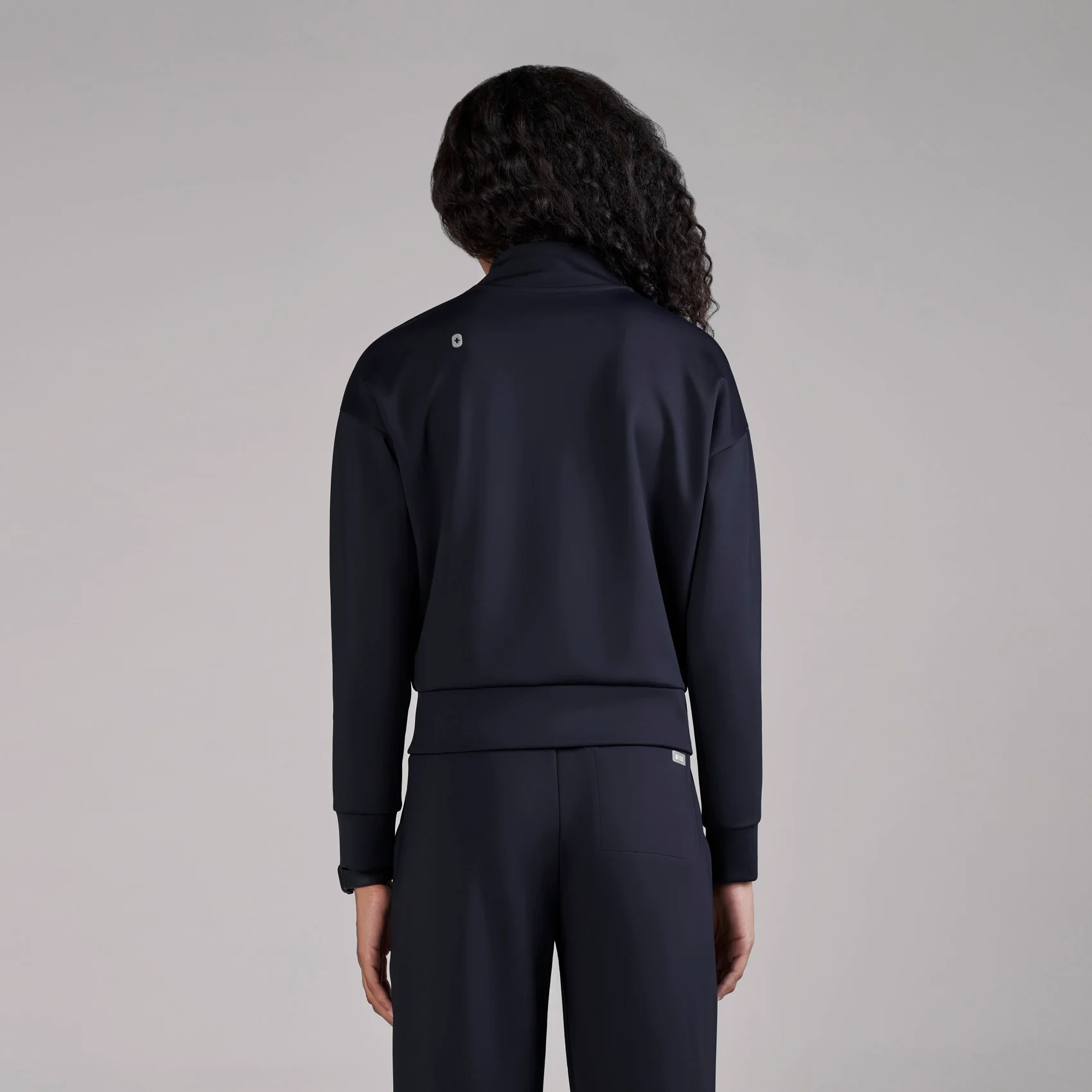 women's Navy Kenora FORMx - Mock Neck Longsleeve Scrub Top - Image 4