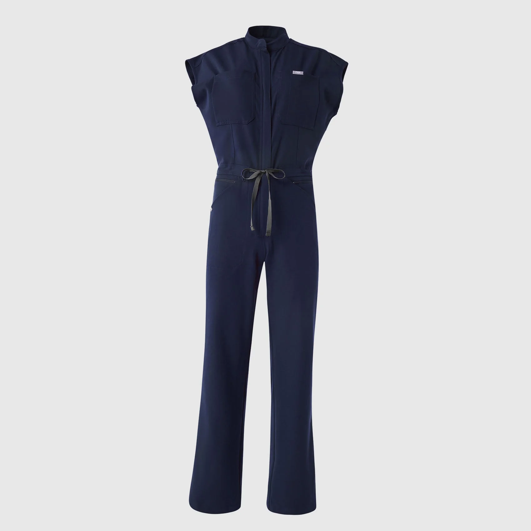 women's Black Rafaela Wide Leg - ScrubJumpsuit™ - Image 9