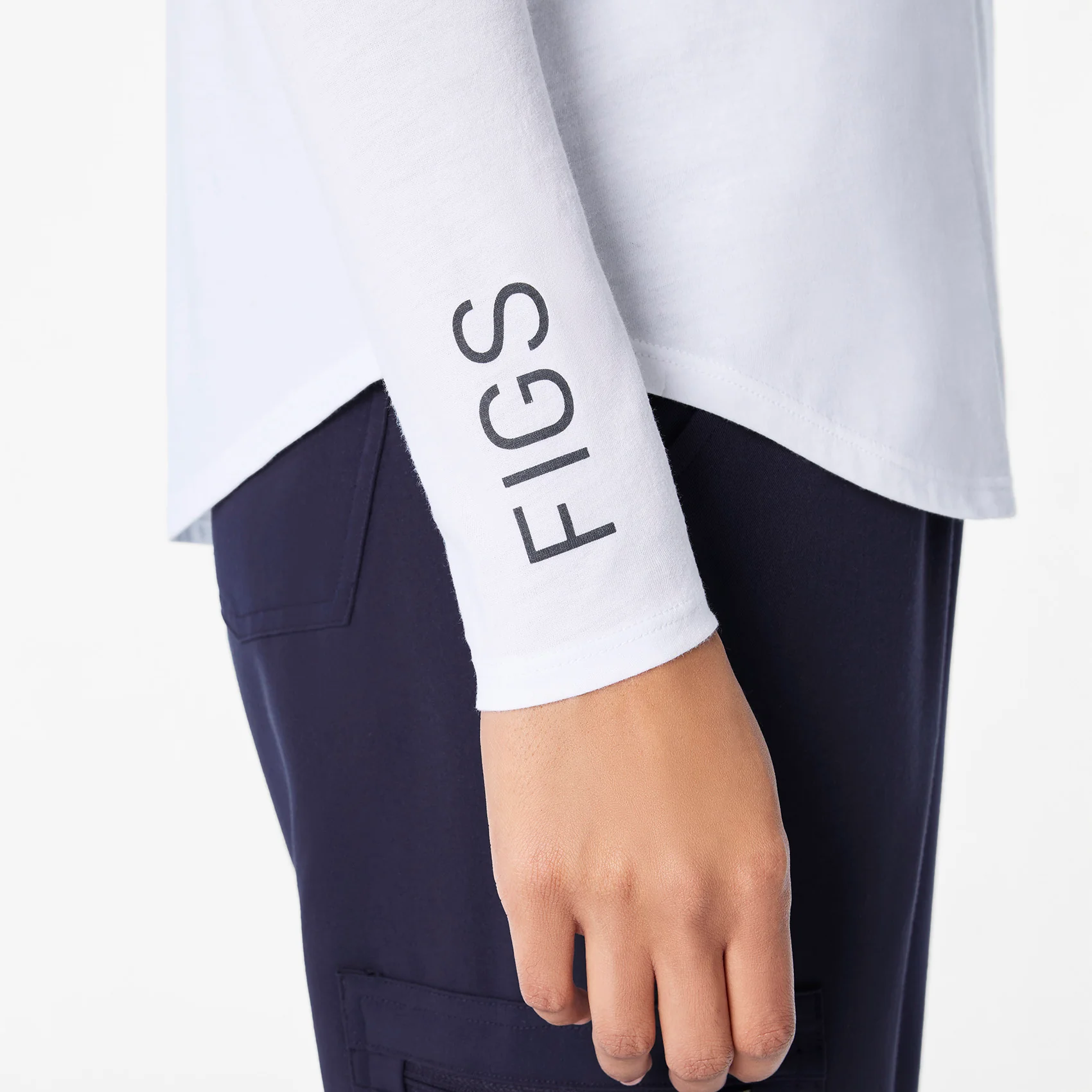 women's Optic White My First Name is Doctor Supersoft - Longsleeve Underscrub - Image 8