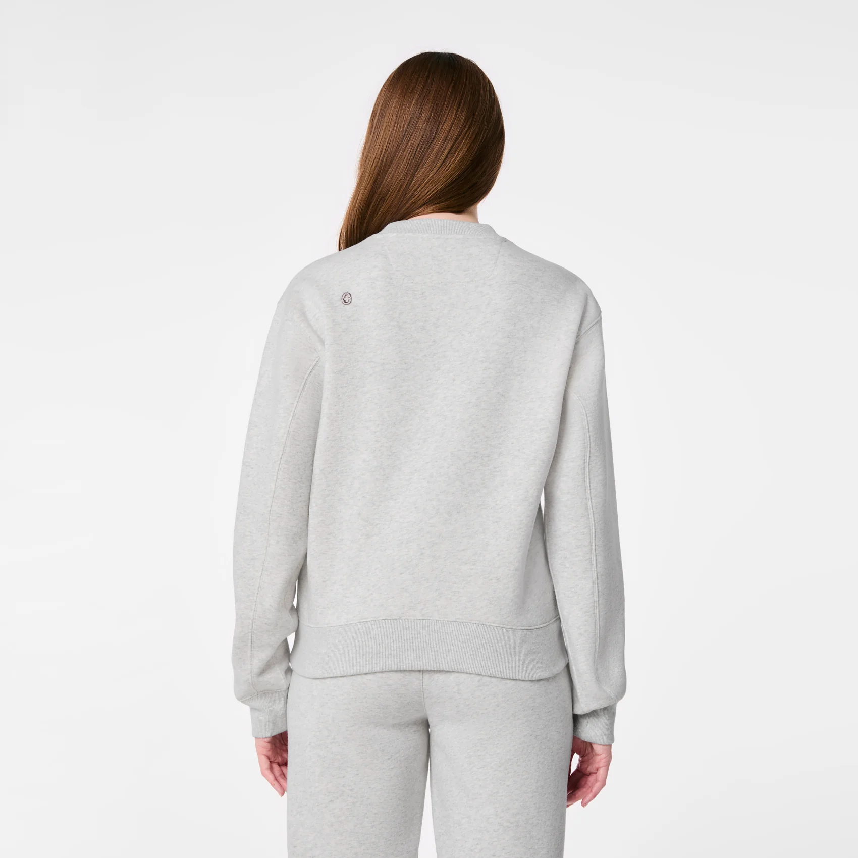 women's Heather Grey Off-Shift Do It With Heart - Crewneck Sweatshirt™ - Image 5