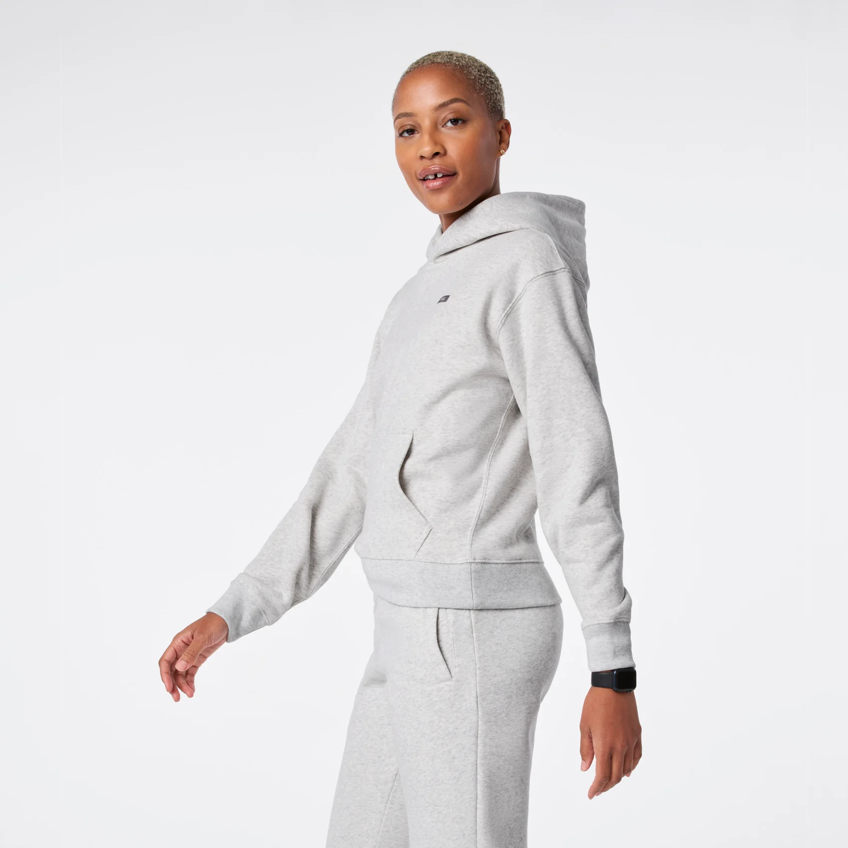 women's Heather Grey Off-Shift - Hoodie Sweatshirt™ - Image 3