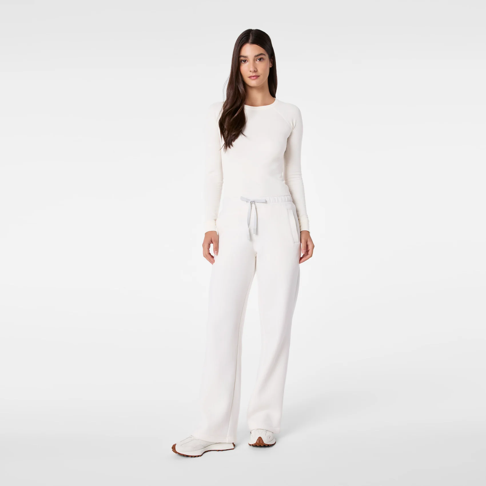 women's Off White Off-Shift Wide Leg - Sweatpant™ - Image 2