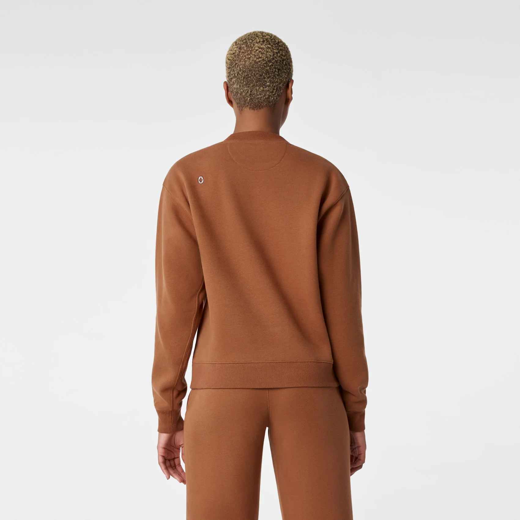 women's Mocha Off-Shift Relaxed - Crewneck Sweatshirt™ - Image 4