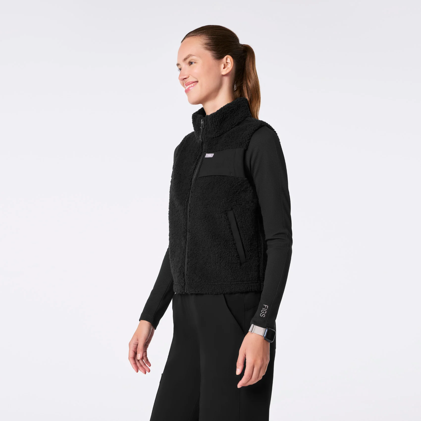 women's Black On-Shift High Pile Vest™ - Image 3