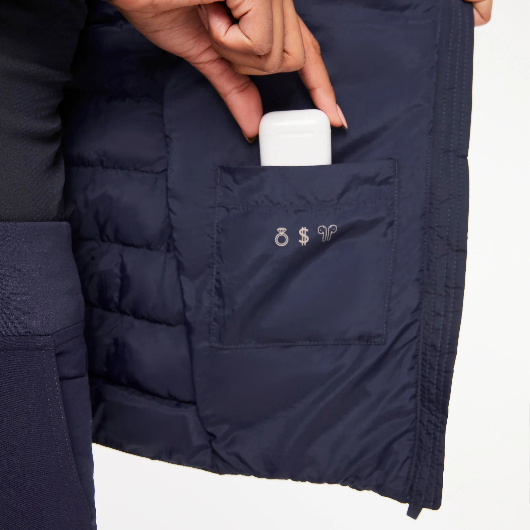 women's Navy On-Shift™ Packable - Puffer Vest - Image 10
