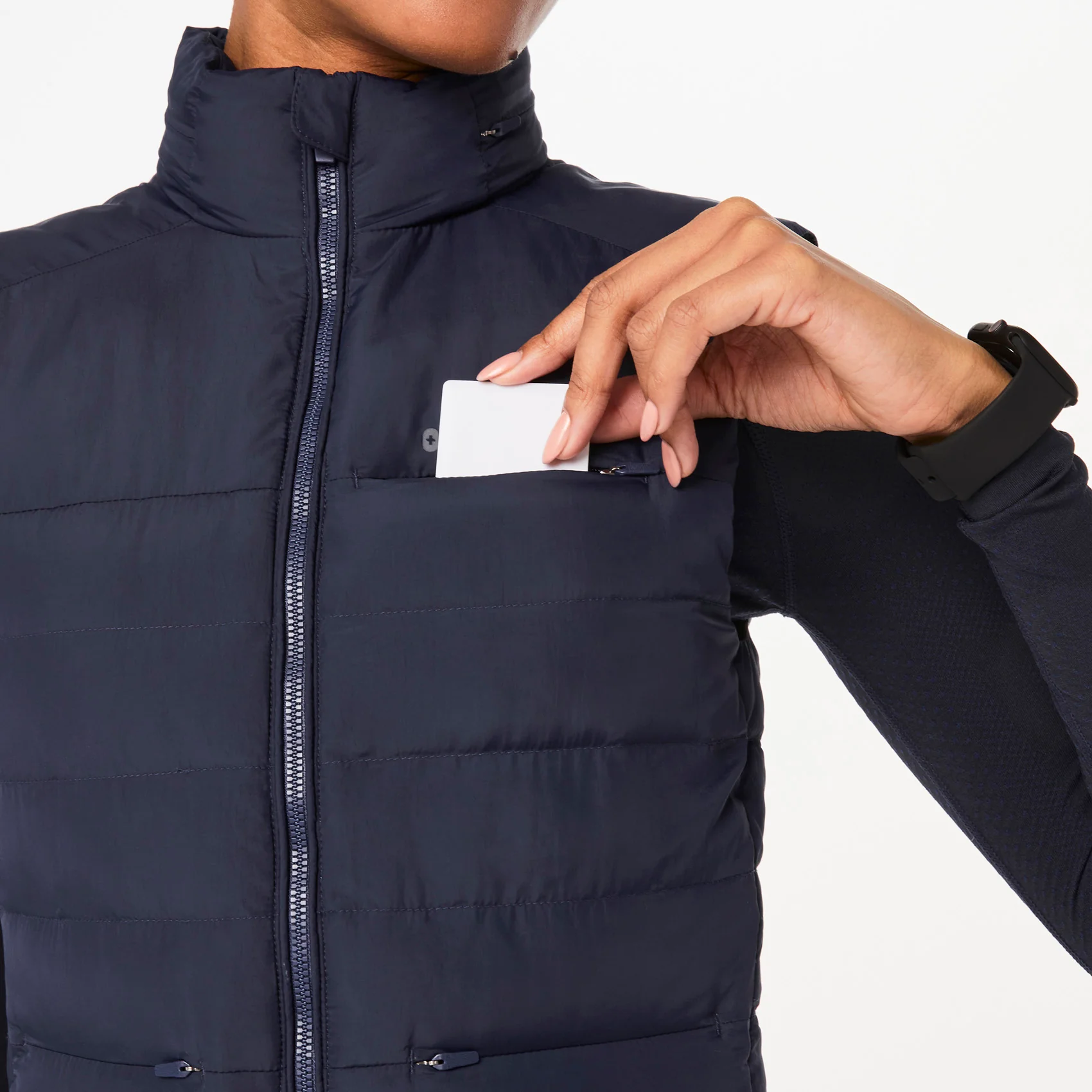 women's Navy On-Shift™ Packable - Puffer Vest - Image 7