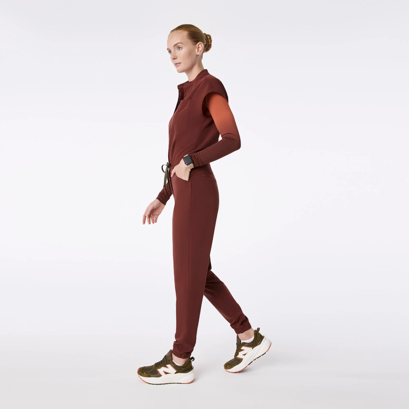 women's Walnut Rafaela Cargo - ScrubJumpsuit™ - Image 3
