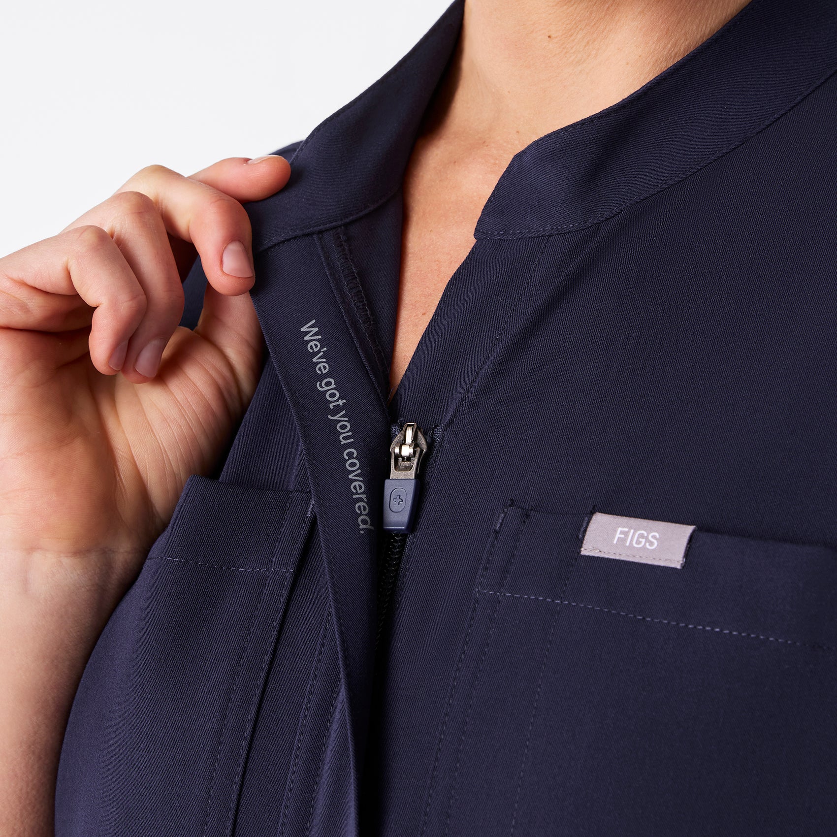 women's Navy Rafaela Cargo Jogger - Petite ScrubJumpsuit™ - Image 4
