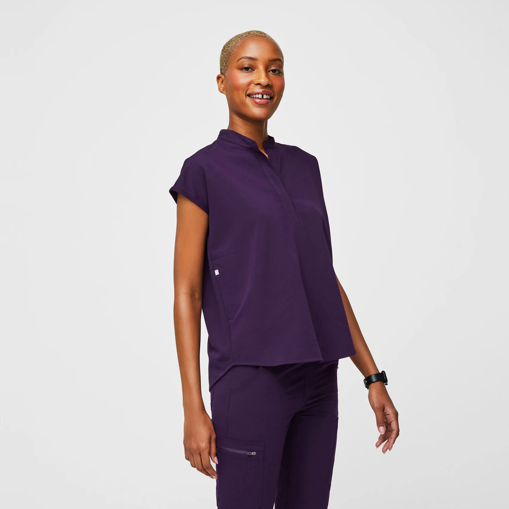 women's Purple Jam Rafaela™ - Oversized Scrub Top - Image 3