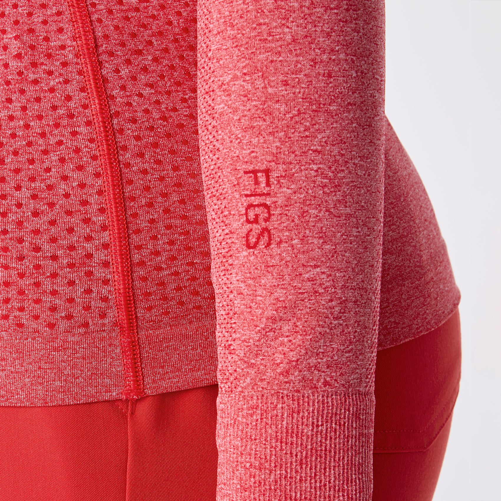 women's Hibiscus Salta Seamless ¼ Zip - Longsleeve Underscrub - Image 7
