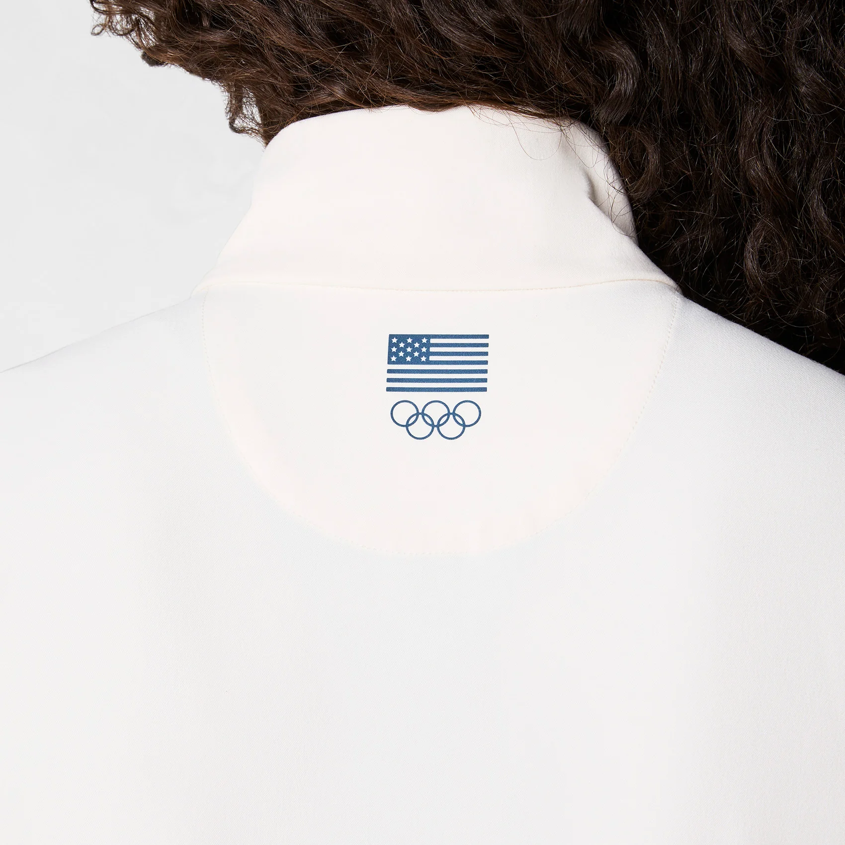 women's Off White FIGS x Team USA Longsleeve Straight Leg - Tall Scrubjumpsuit™ - Image 4