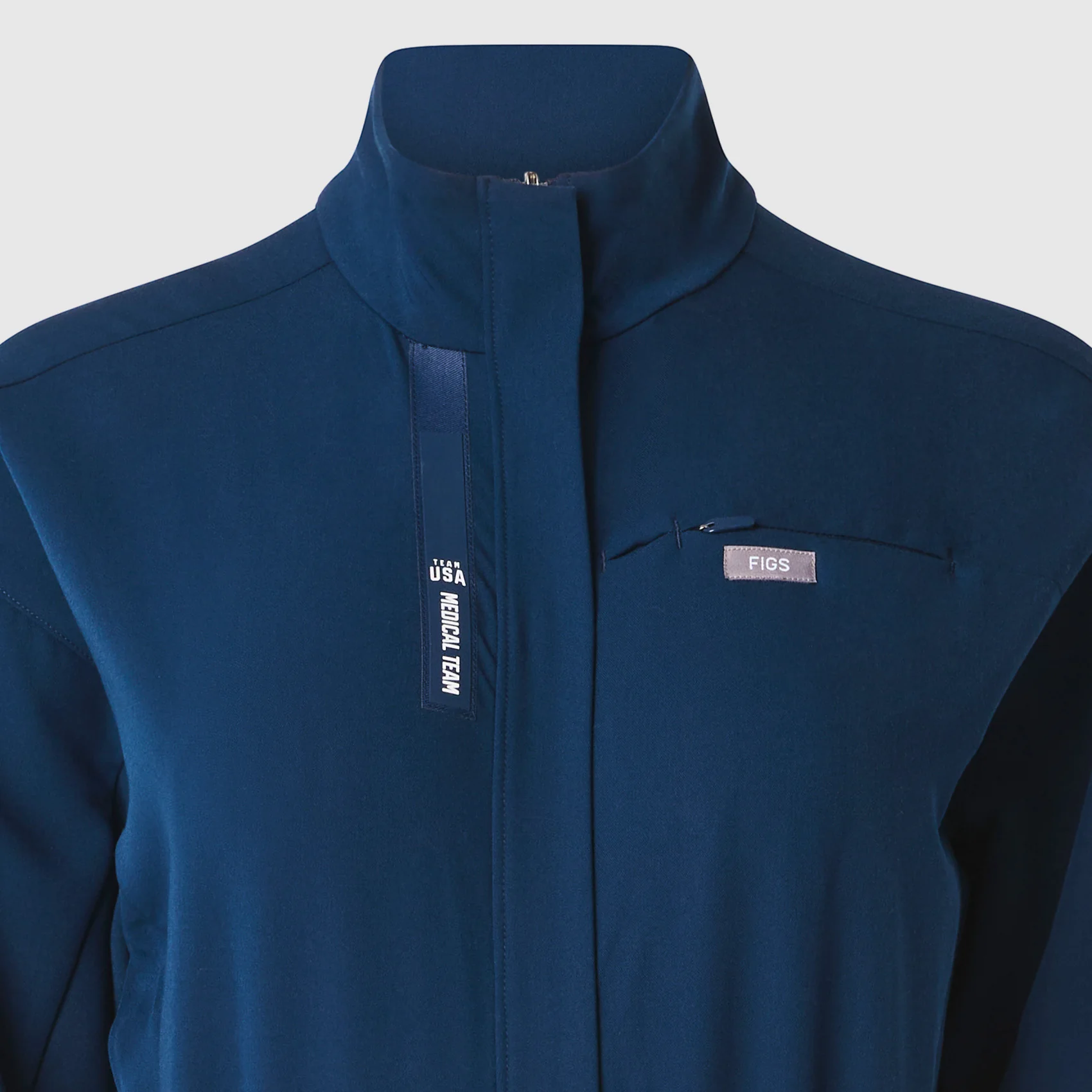women's Team USA Blue FIGS x Team USA Longsleeve Straight Leg - Tall Scrubjumpsuit™ - Image 11