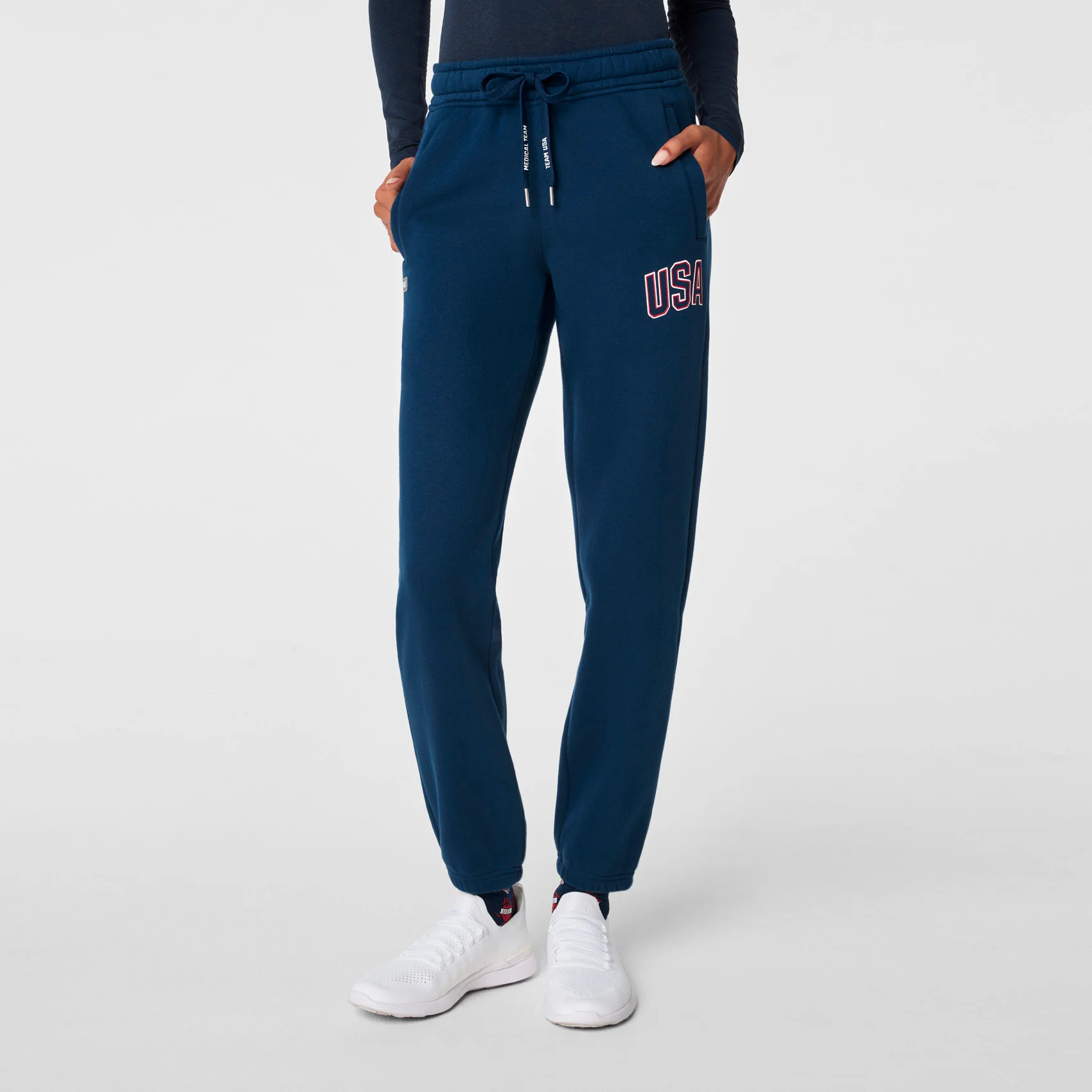women's Team USA Blue FIGS x Team USA Off-Shift - Relaxed Jogger Sweatpants™