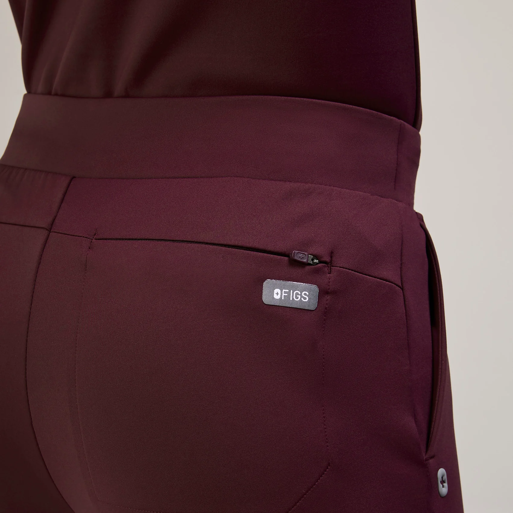 women's Burgundy Tena FORMx Slim Tapered - Petite Scrub Pant™ - Image 5