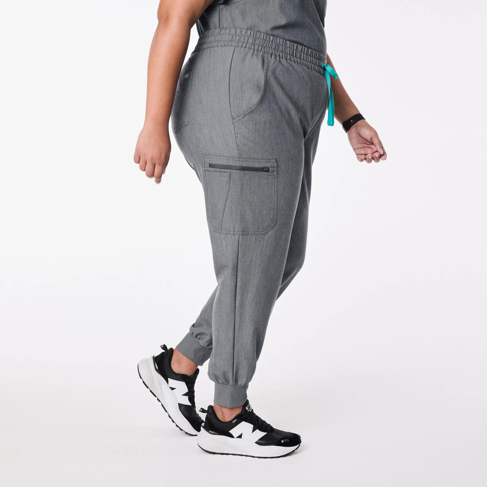 women's Graphite High Waisted Uman Relaxed - Jogger Scrub Pant (3XL-6XL) - Image 3