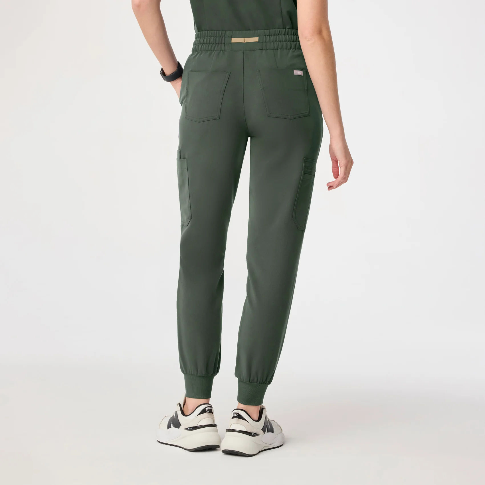 women's Moss High Waisted Uman Relaxed - Tall Jogger Scrub Pant - Image 4