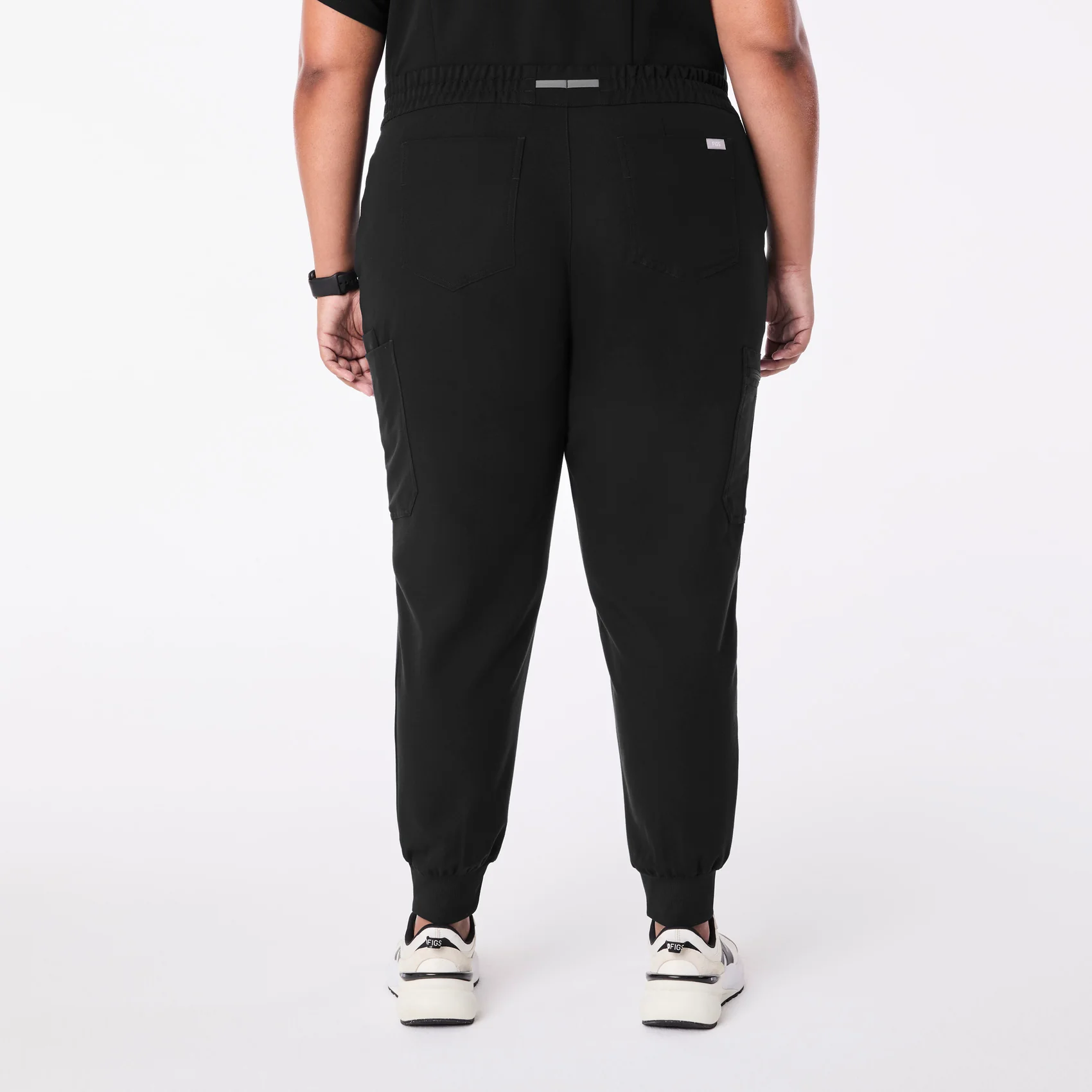 women's Black Uman Relaxed - Jogger Scrub Pant (3XL-6XL) - Image 3