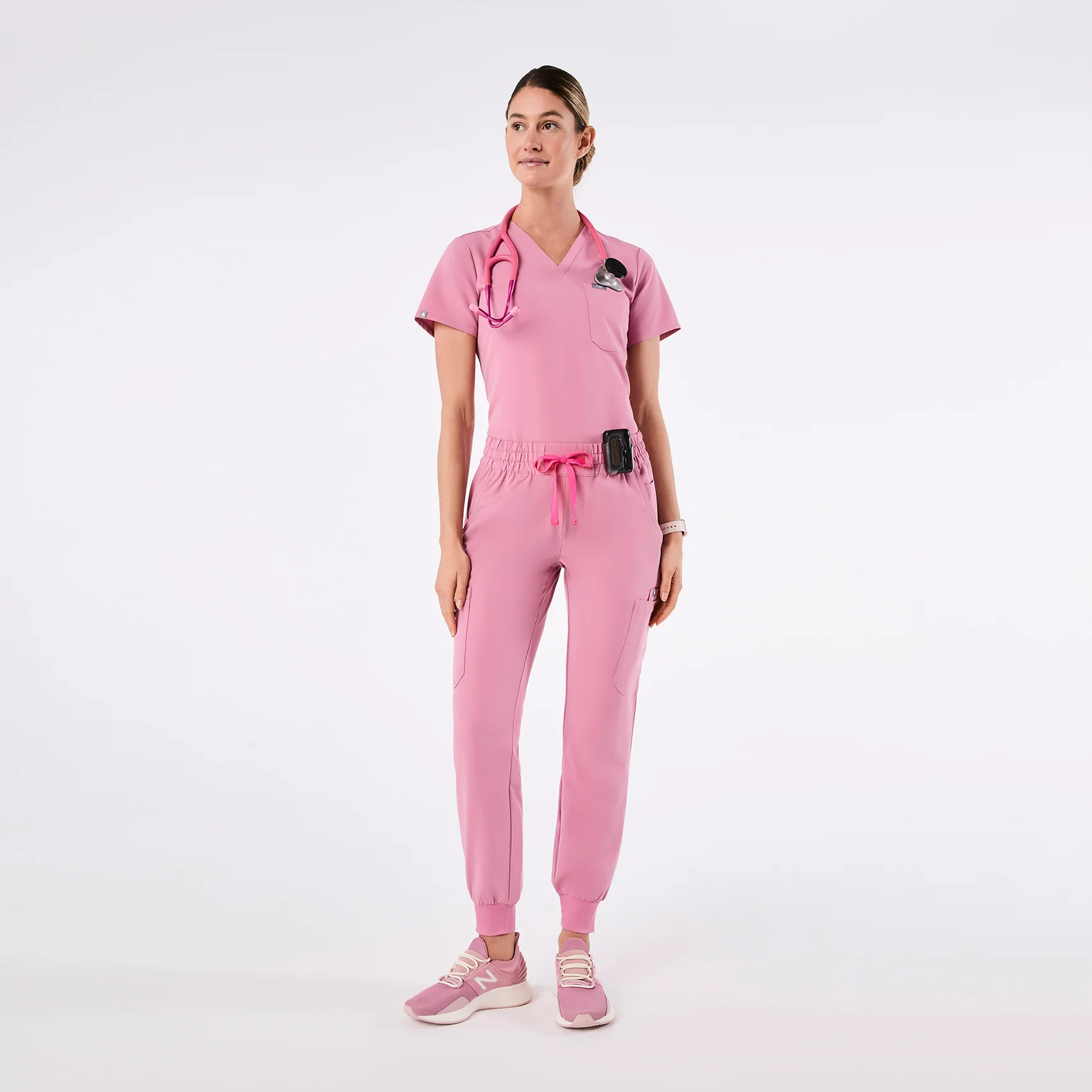 women's Chalk Pink Uman Relaxed - Jogger Scrub Pant - Image 2