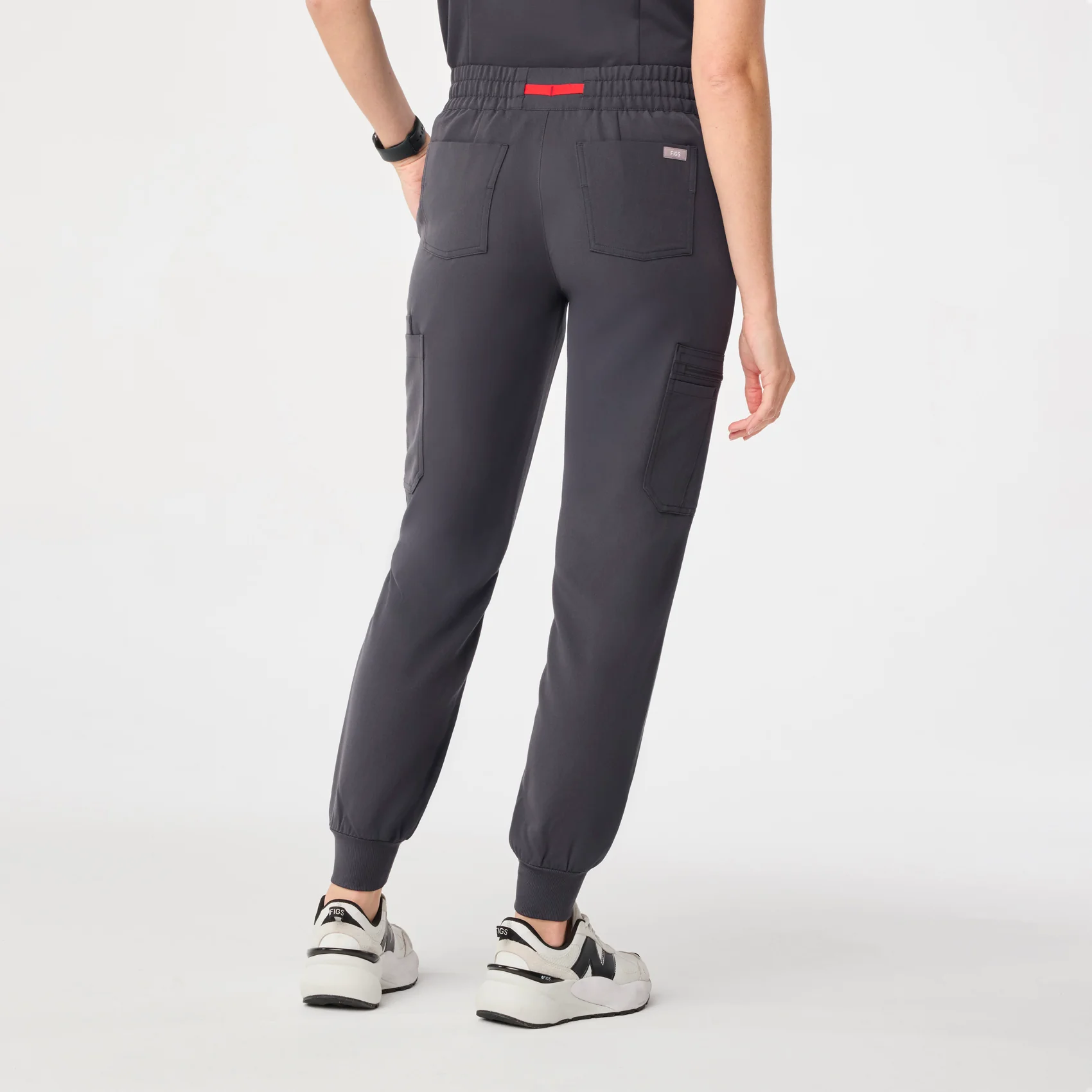 women's Charcoal Uman Relaxed - Jogger Scrub Pant - Image 4