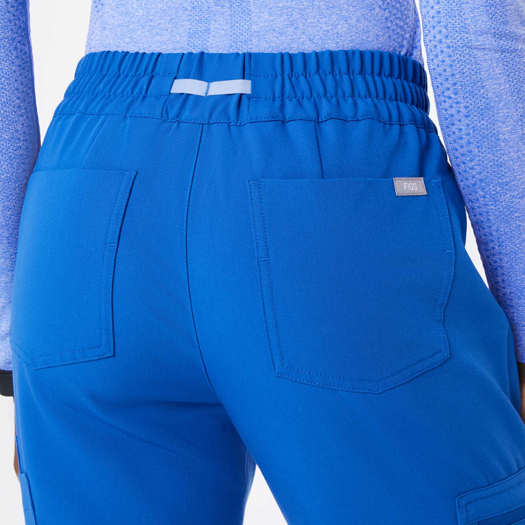 women's Royal Blue Uman Relaxed - Jogger Scrub Pants - Image 5