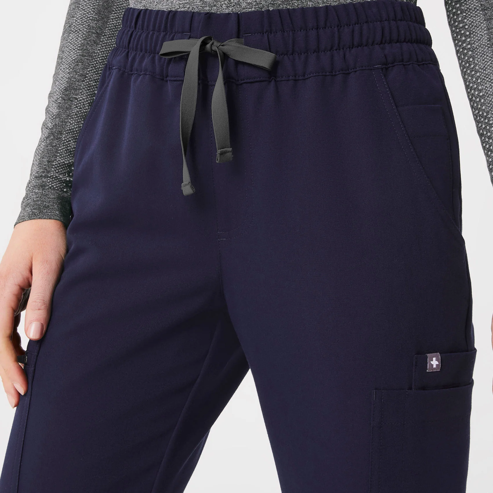 women's Navy Uman Relaxed - Tall Jogger Scrub Pants - Image 6