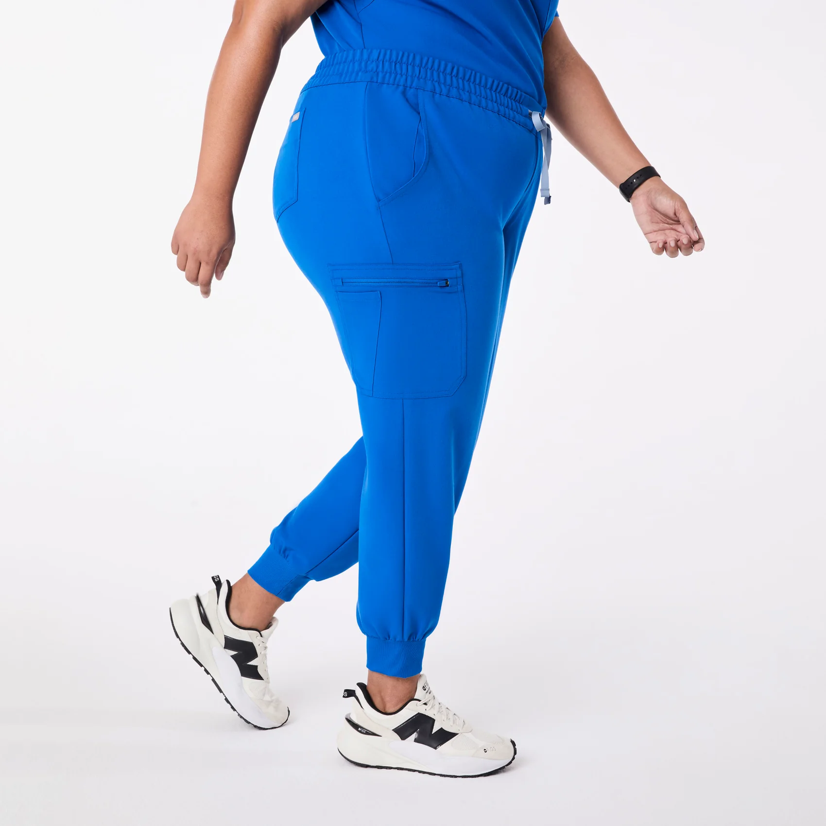 women's Royal Blue Uman Relaxed - Tall Jogger Scrub Pant (3XL-6XL) - Image 3