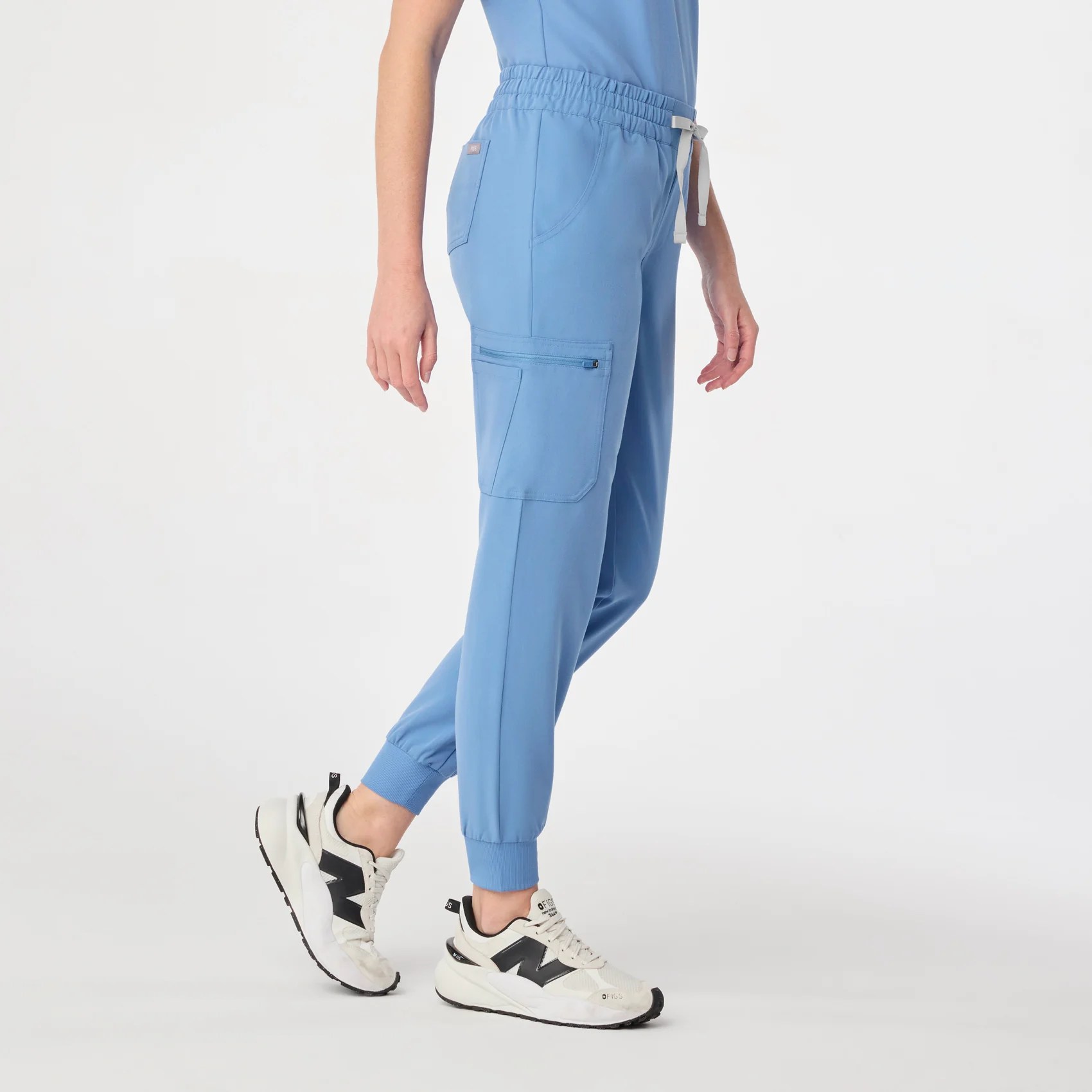 women's Ceil Blue Uman Relaxed - Tall Jogger Scrub Pant - Image 3