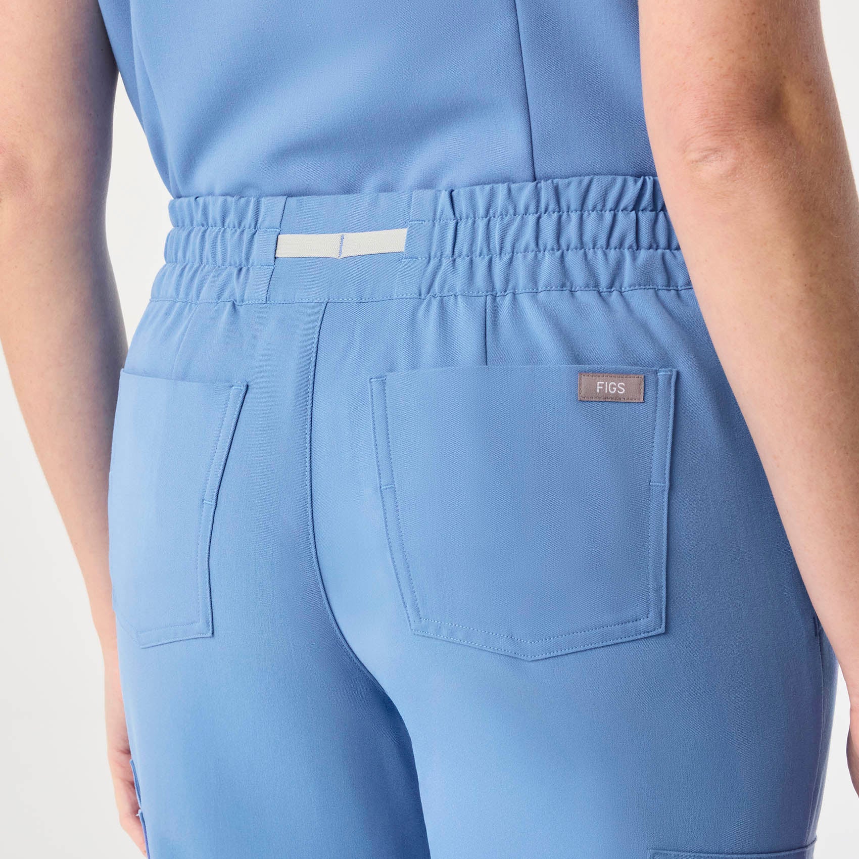 women's Ceil Blue Uman Relaxed - Tall Jogger Scrub Pant - Image 5