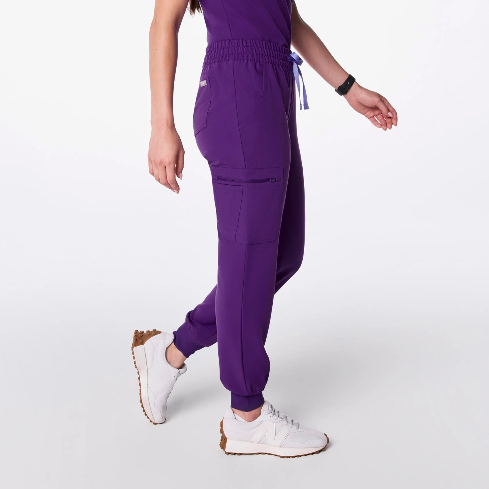women's Digital Grape Uman Relaxed - Tall Jogger Scrub Pant - Image 3