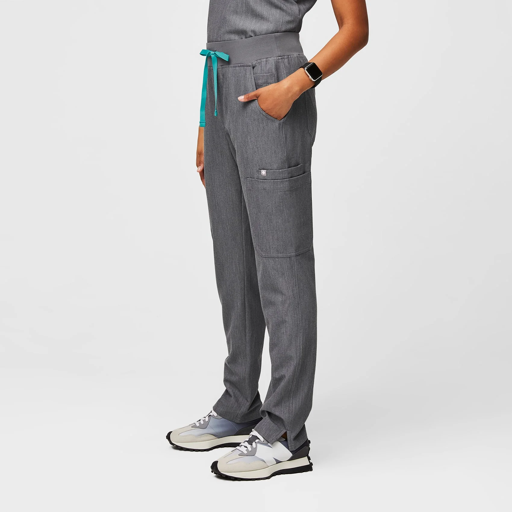 women's Graphite Yola™ High Waisted 2.0 - Petite Skinny Scrub Pants - Image 7
