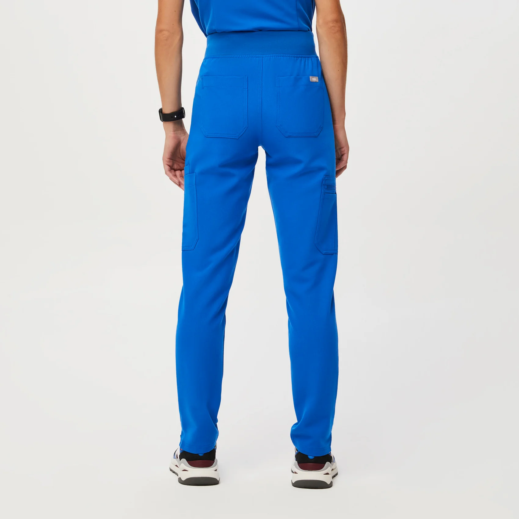women's Royal Blue Yola™ High Waisted 2.0 - Petite Skinny Scrub Pants - Image 4