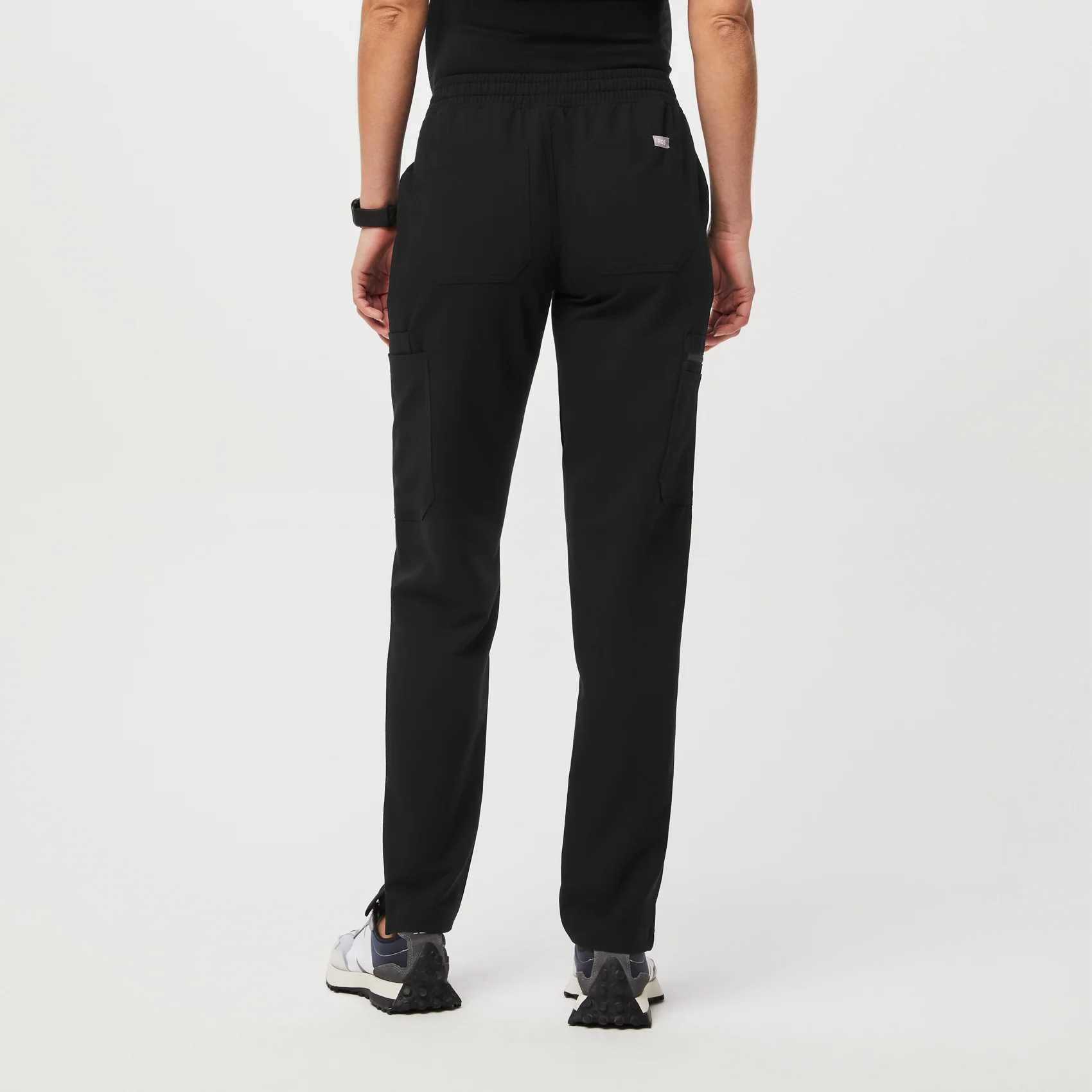 Women's Black Yola™ Maternity - Skinny Scrub Pants - Image 4
