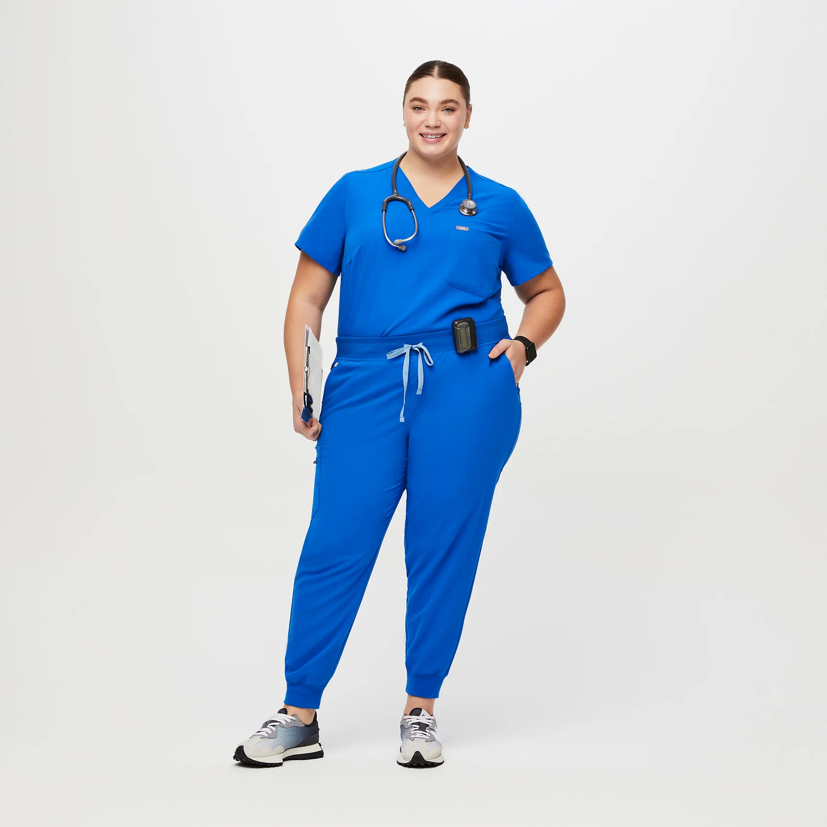 women's Royal Blue Zamora™ - Jogger Scrub Pants (3XL - 6XL) - Image 2