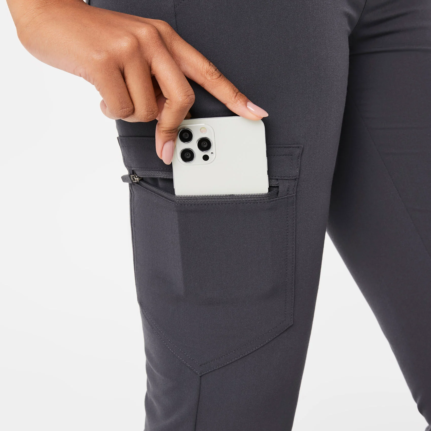 women's Charcoal Zamora™- Petite Jogger Scrub Pants (3XL - 6XL) - Image 6