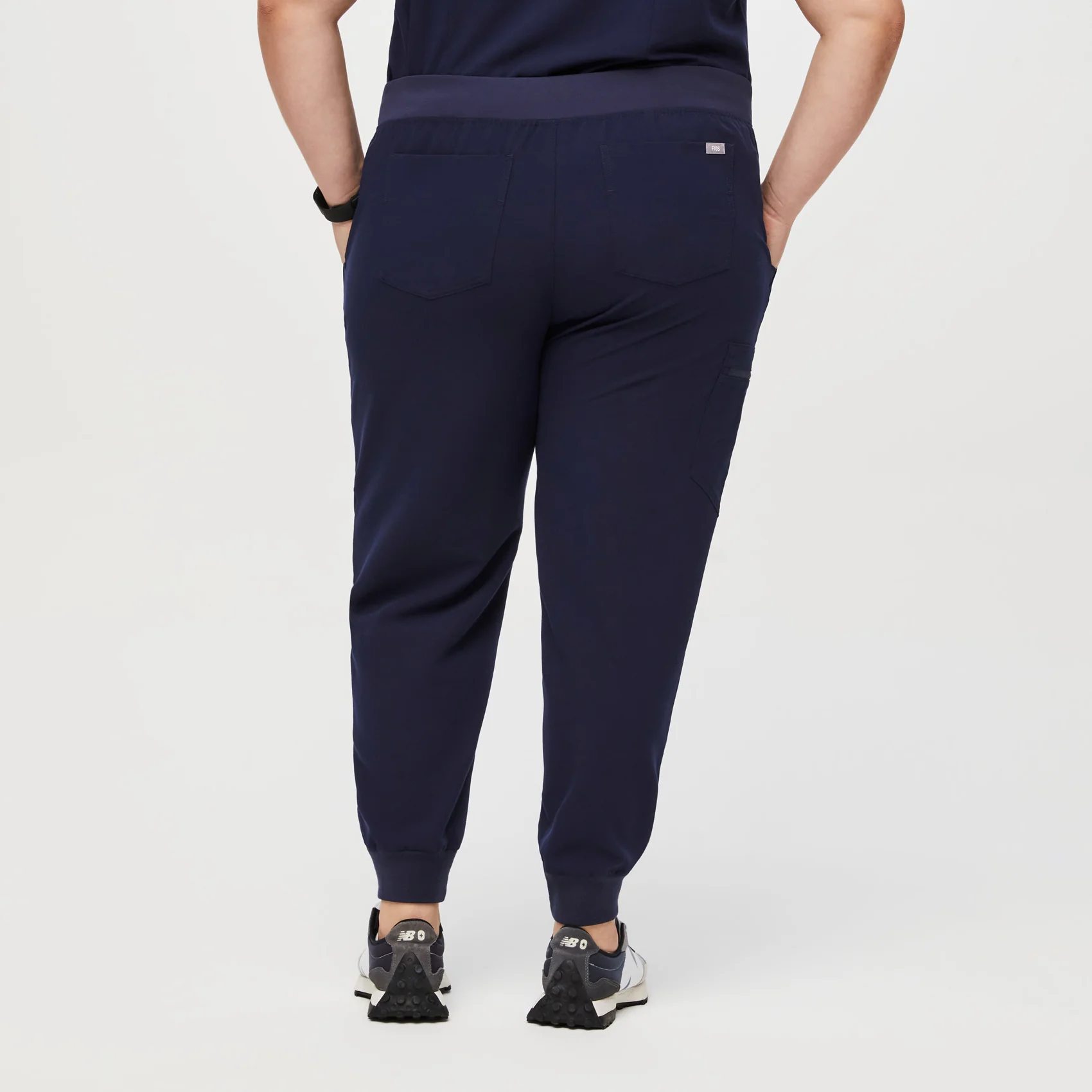 women's Navy Zamora™- Petite Jogger Scrub Pants (3XL - 6XL) - Image 4