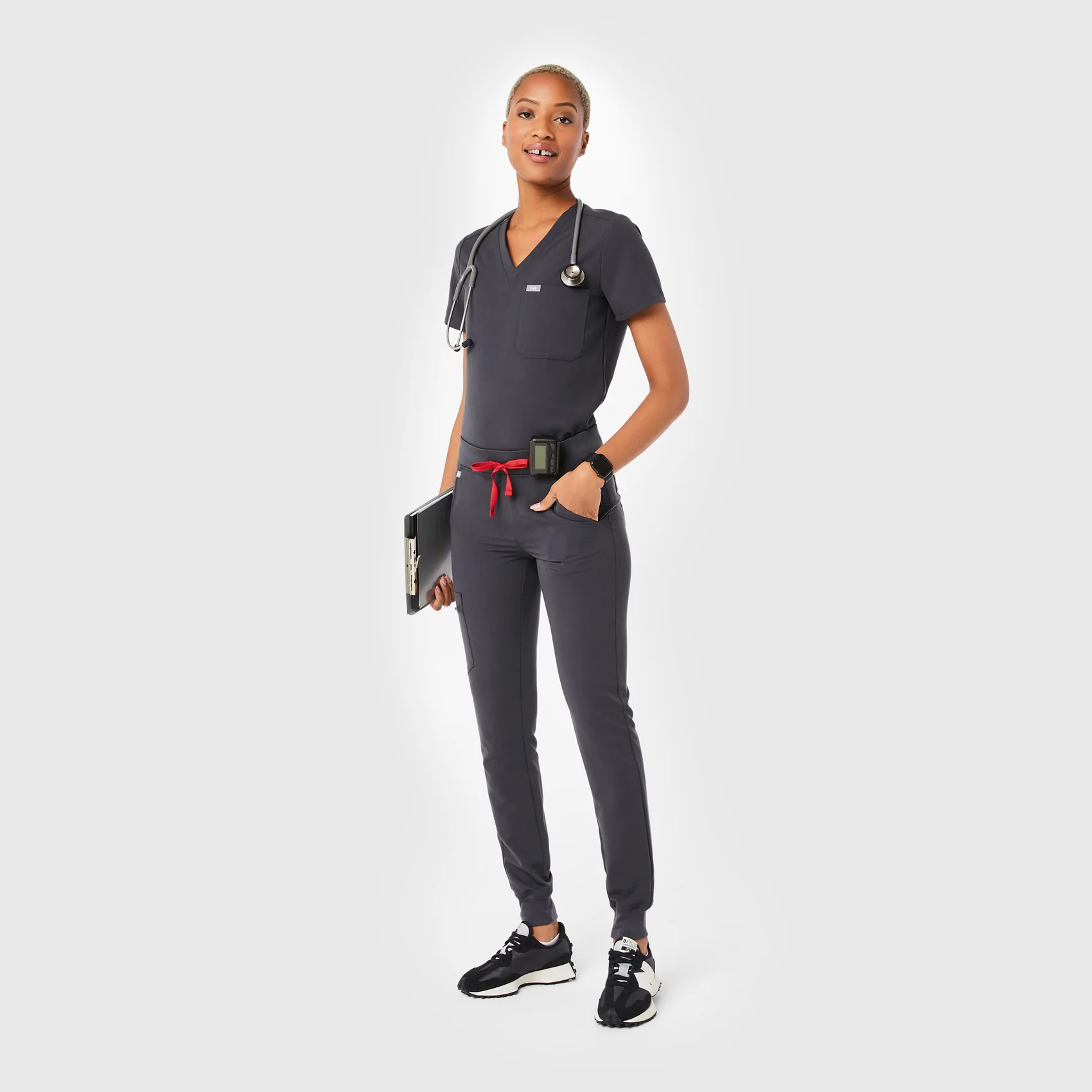 women's Charcoal Zamora™ - Tall Jogger Scrub Pants (3XL - 6XL) - Image 2